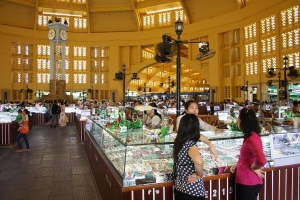 Centrale markt in Phnom Penh Phsar Thmey